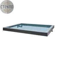 Люк в подвал  стеклогор 600х600*63 со стеклом