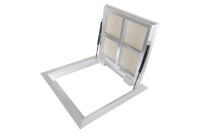 Люк в подвал Периметр 600х900п откидной алюминиевый