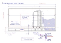 Люк напольный с глухой частью схема чертеж с размерами и исполнительными элементами